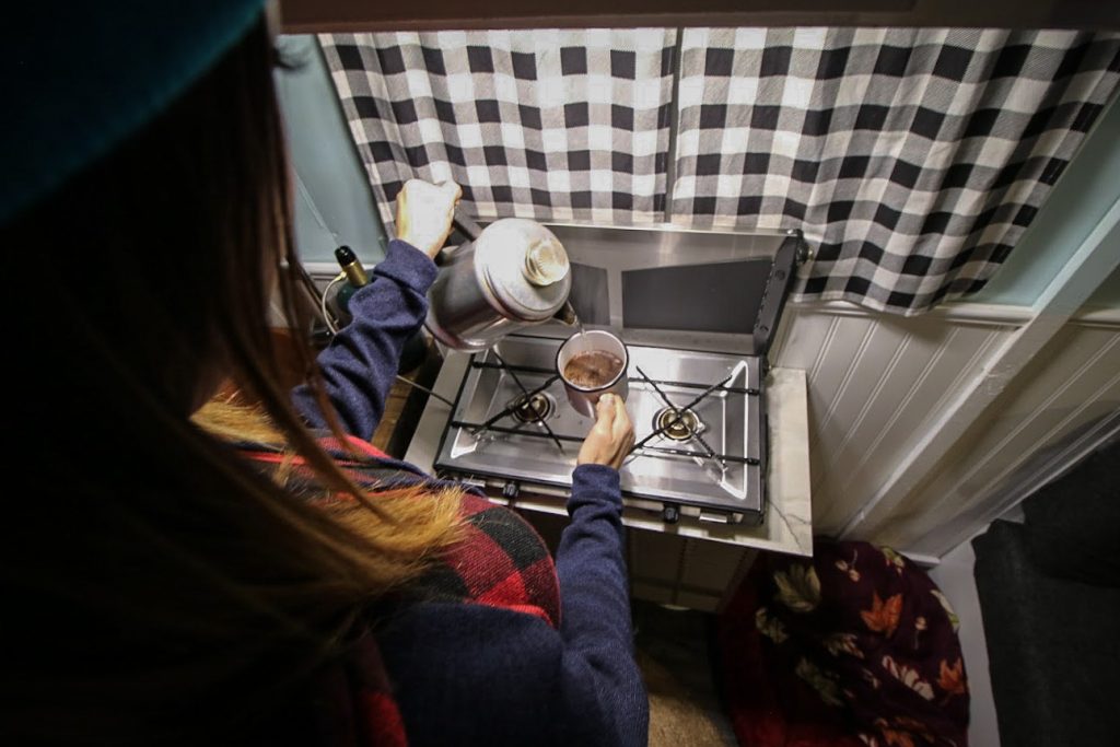 Pour Over Coffee in RV