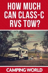 How much can Class C RVs tow?