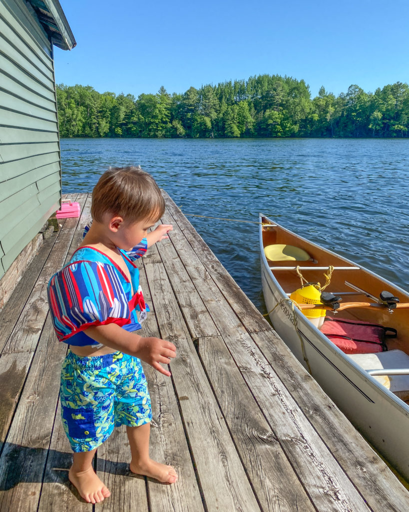 Lake Camping with Kid and Kayak
