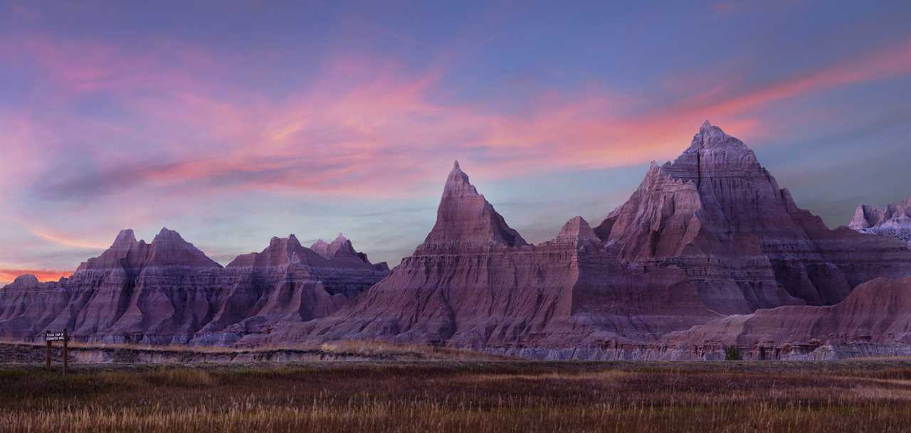 Panarama of the Eroded Mountains