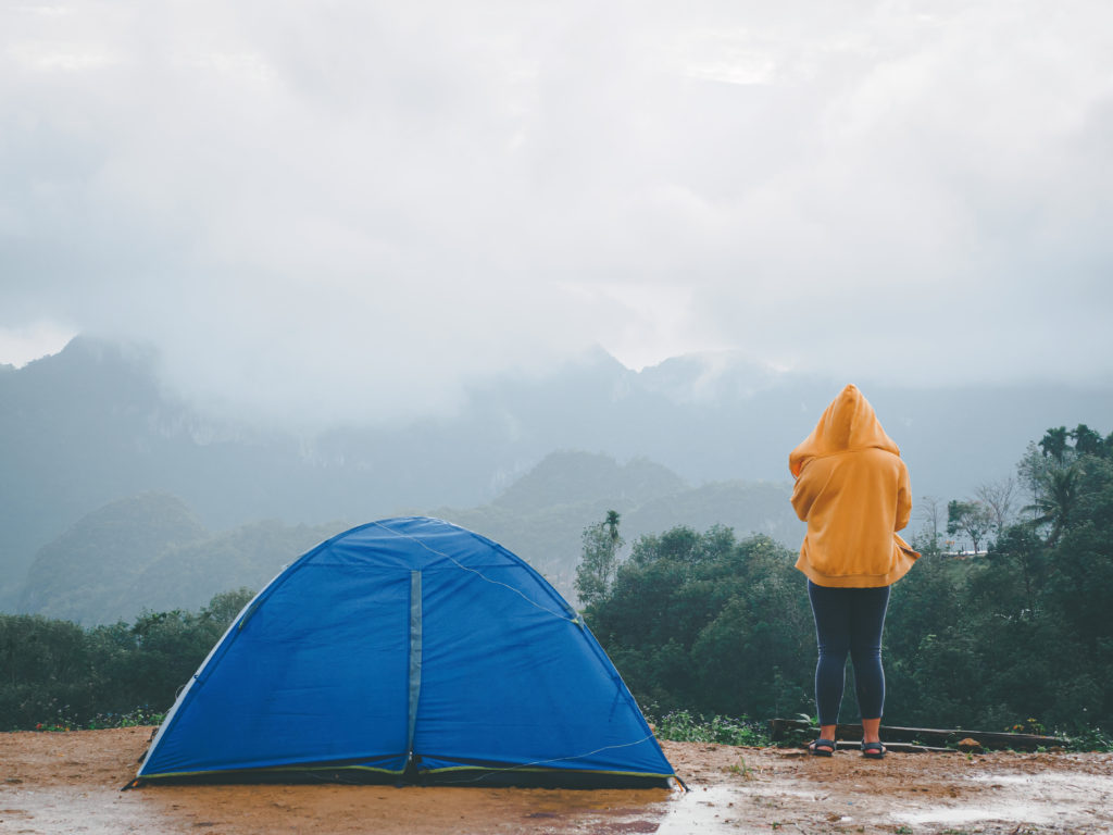 Real Camper in Rain