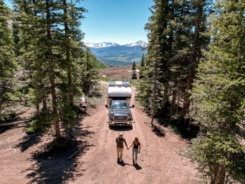 Couple in Colorado with RV