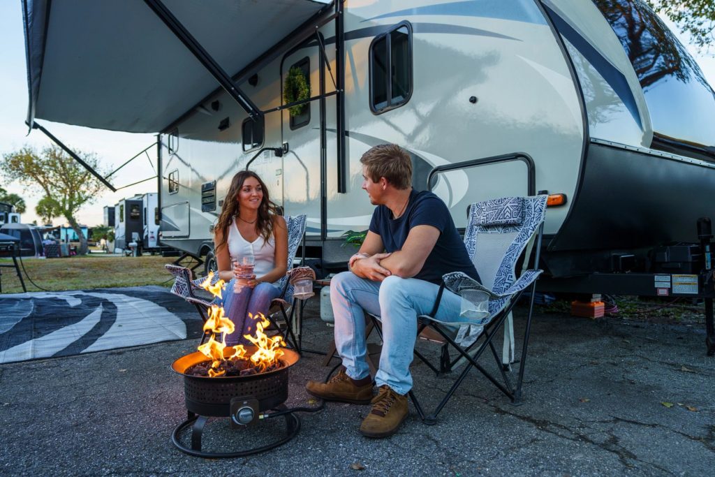 Chase & Lindsay Around Fire Pit