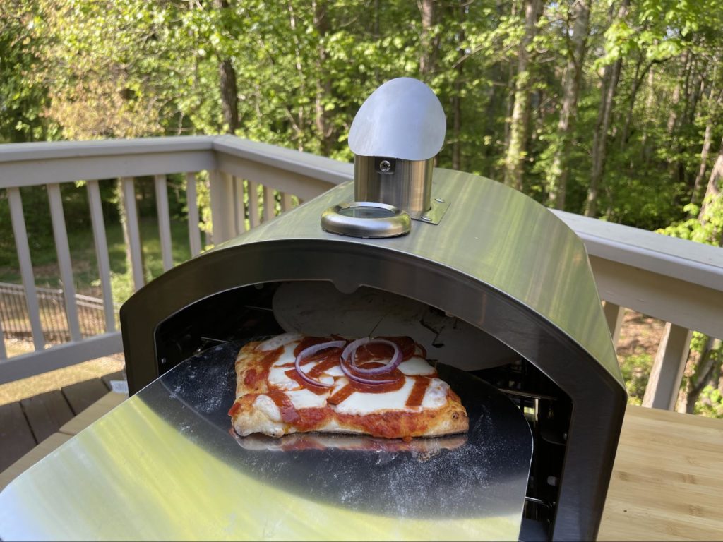 Pizza in Pizza Oven