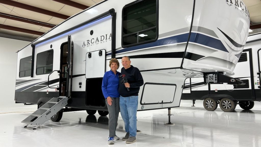Retired Couple with Fifth Wheel RV