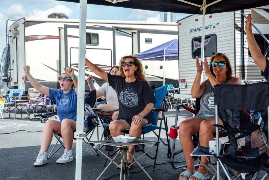 RV Tailgating Fans at NHR