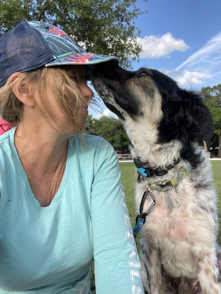 Rachael And Fruity at Dog-Friendly Campground