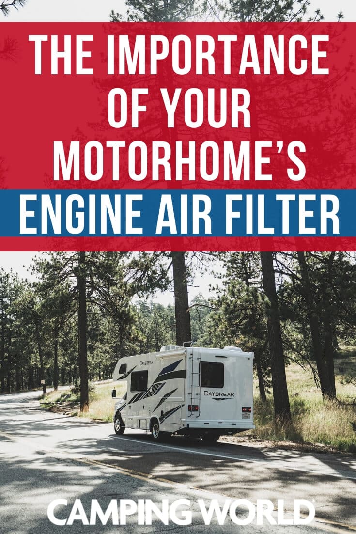 The importance of your motorhome's engine air filter