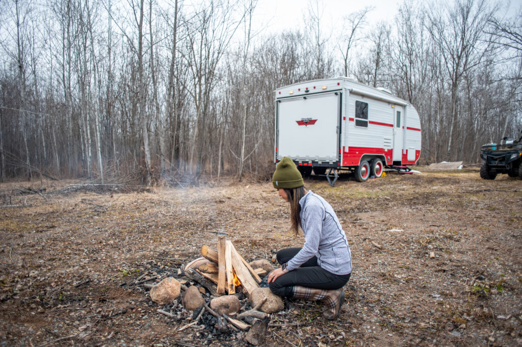 Retro-Style Travel Trailer