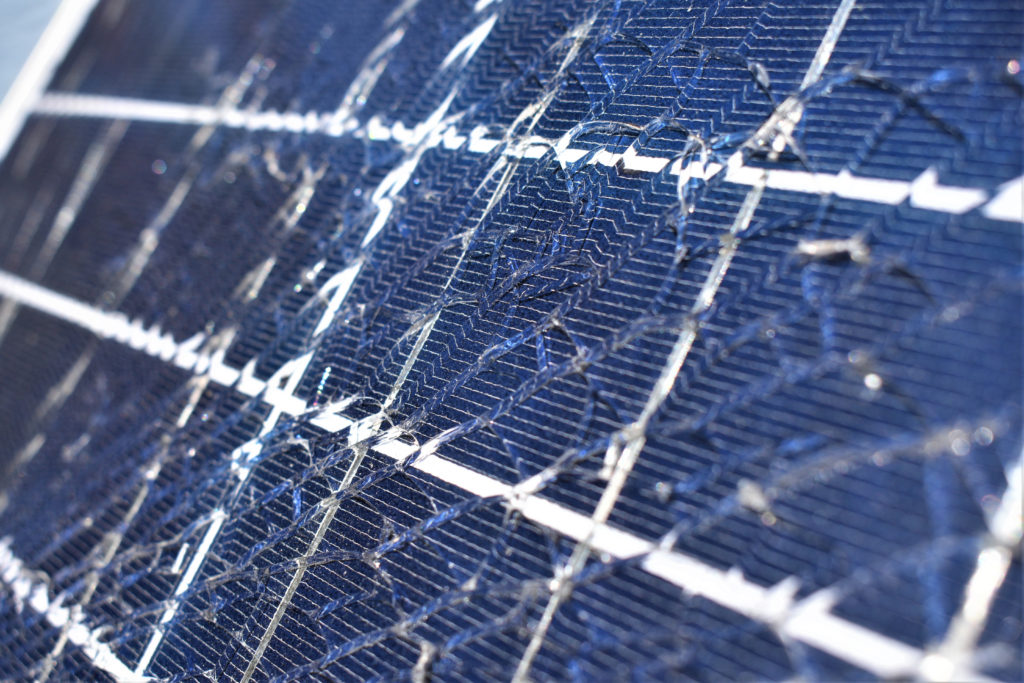 Hail Damage on RV Solar Panel