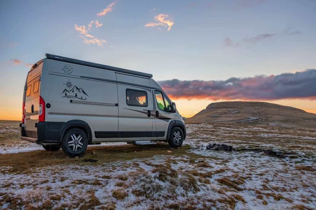 RV in Hail Storm