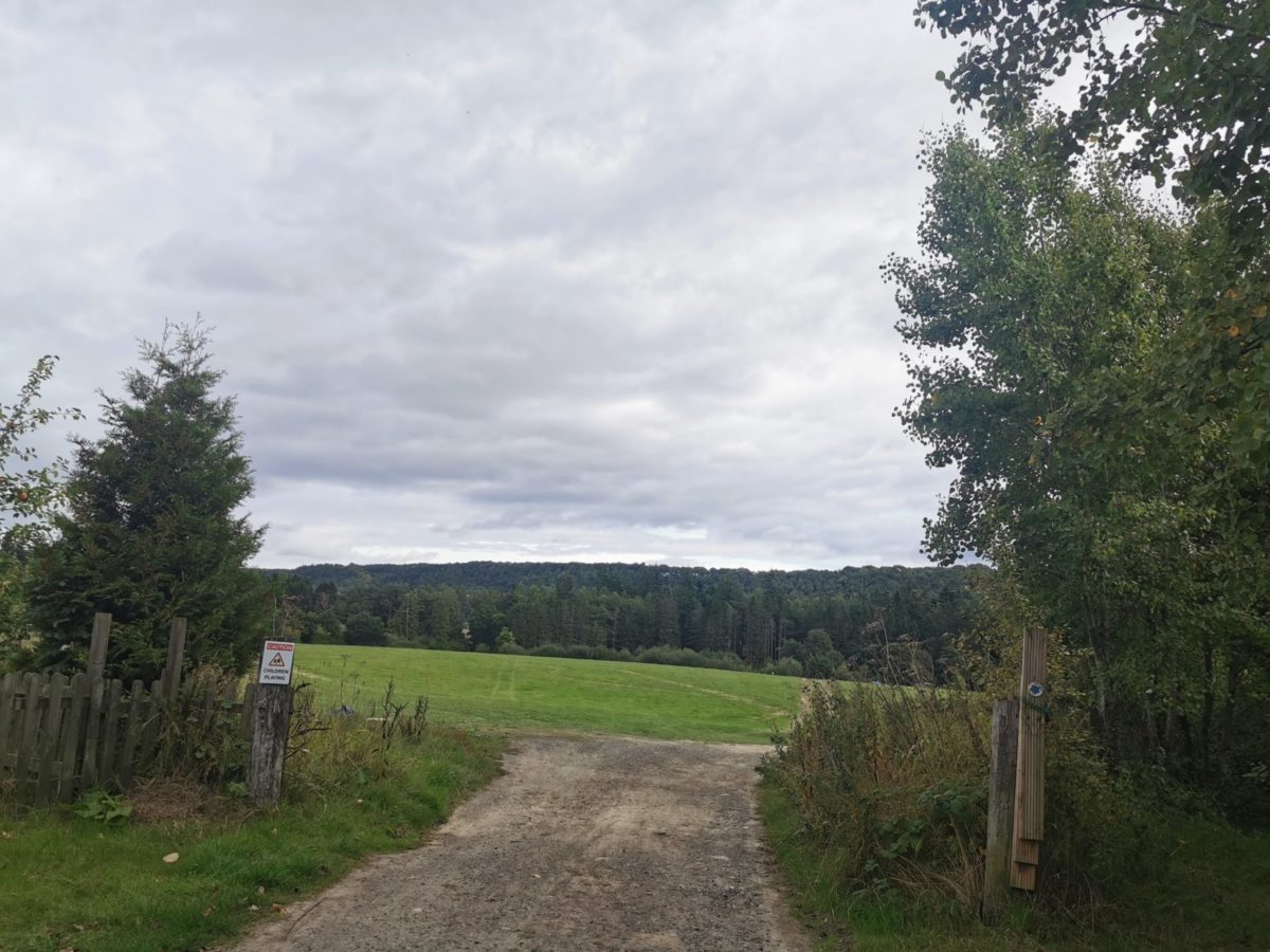 Entrance to the main large camping meadow