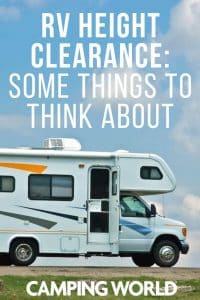 RV height clearance - some things to think about