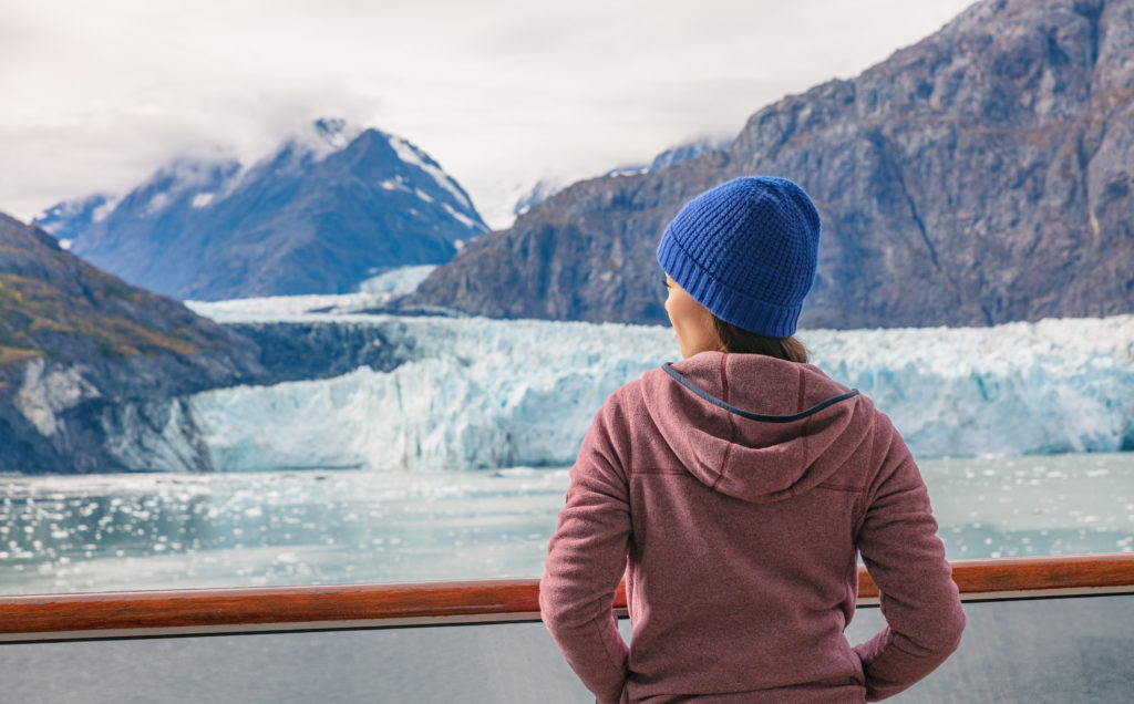 Woman on Cruise at Glacier Bay National Park