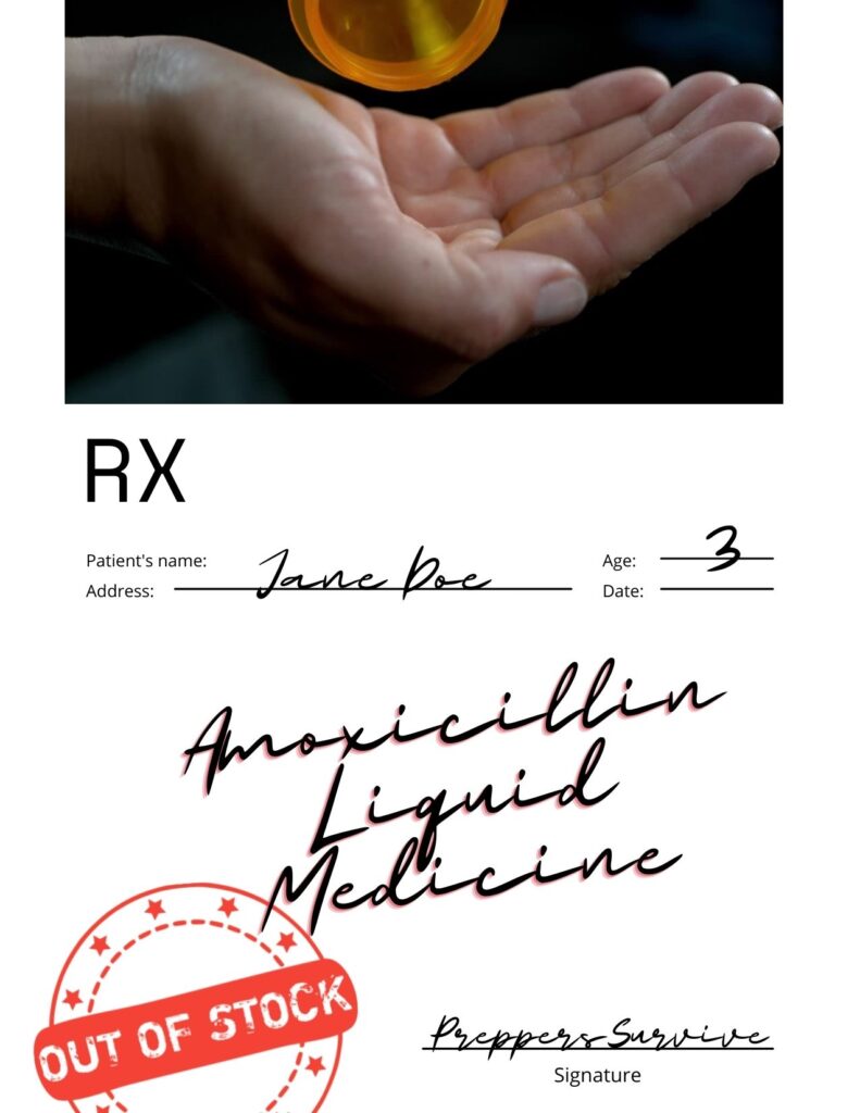 Amoxicillin shortage 
