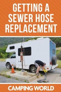 Getting a sewer hose replacement