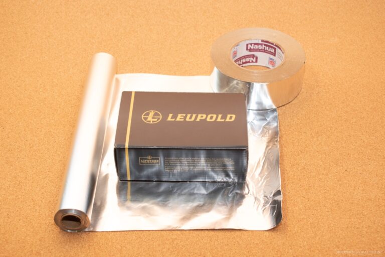 wrapping box in aluminum foil