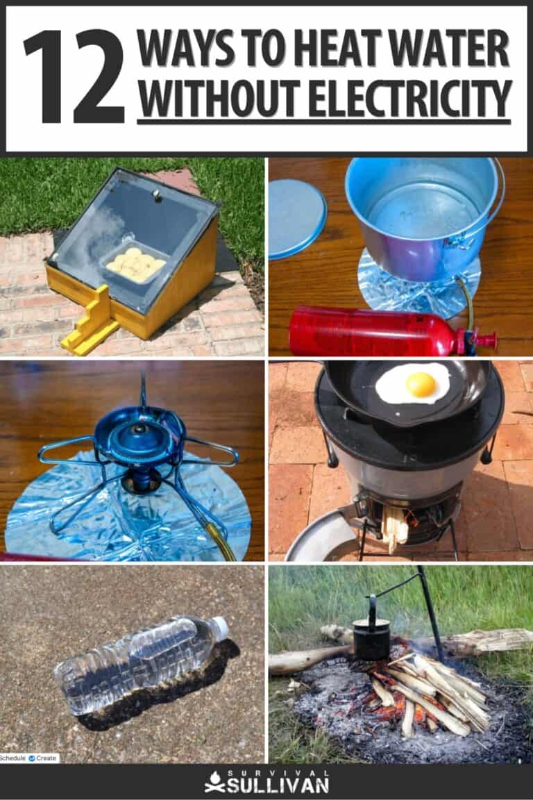 ways to heat water without electricity pinterest