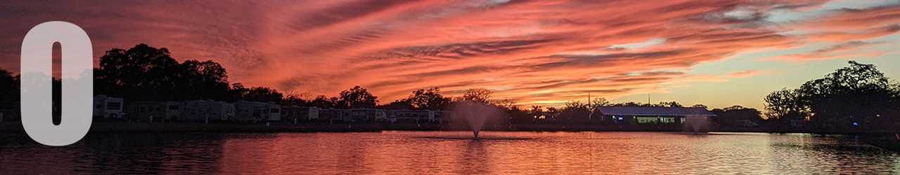 Sunset over a beautiful lake.