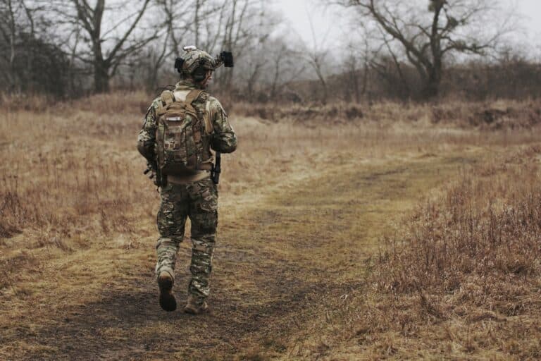 soldier in the field