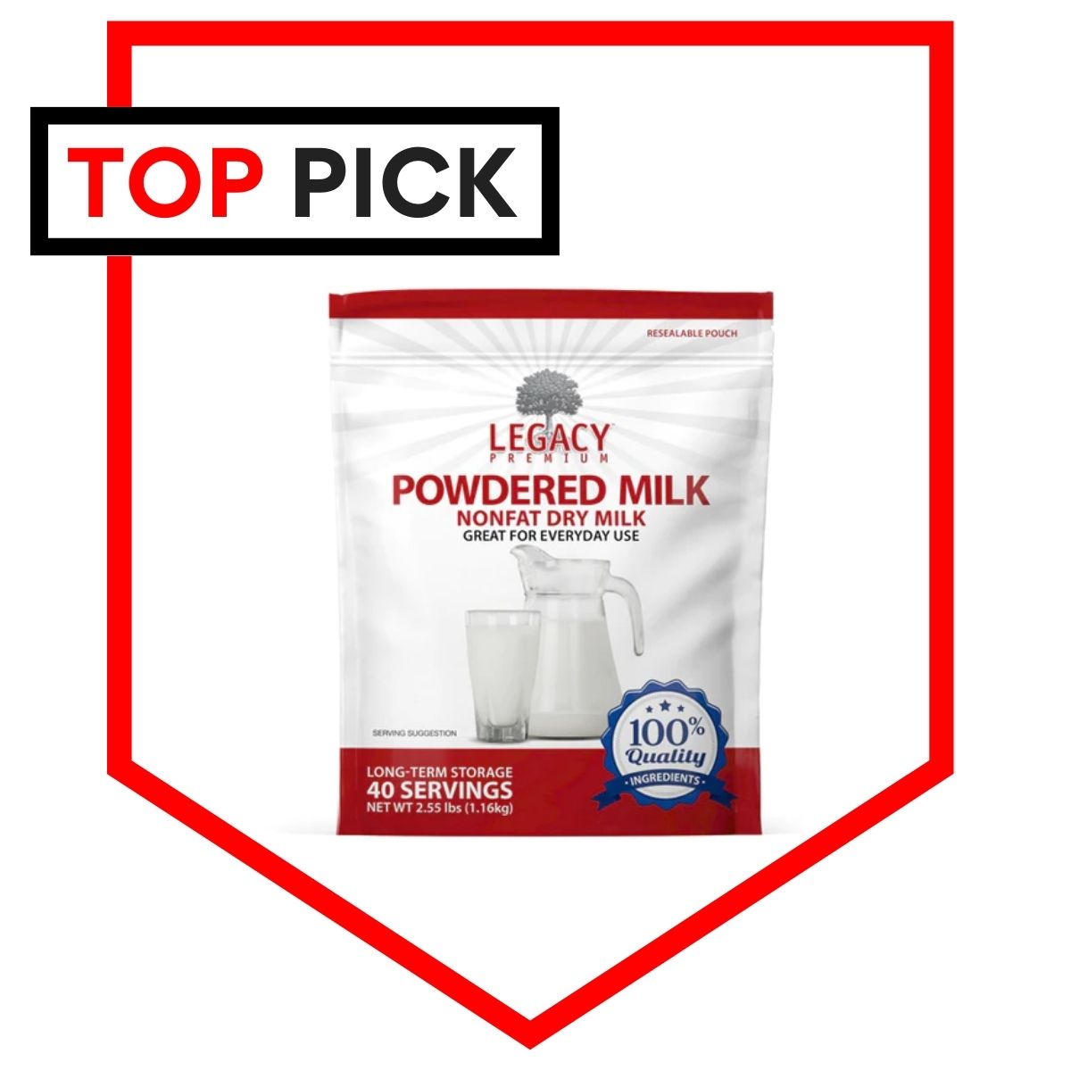 Legacy Food Storage Powdered Milk