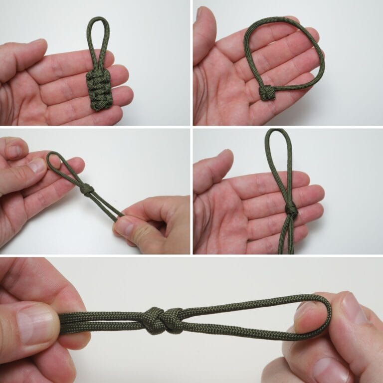 diy paracord zipper pulls collage