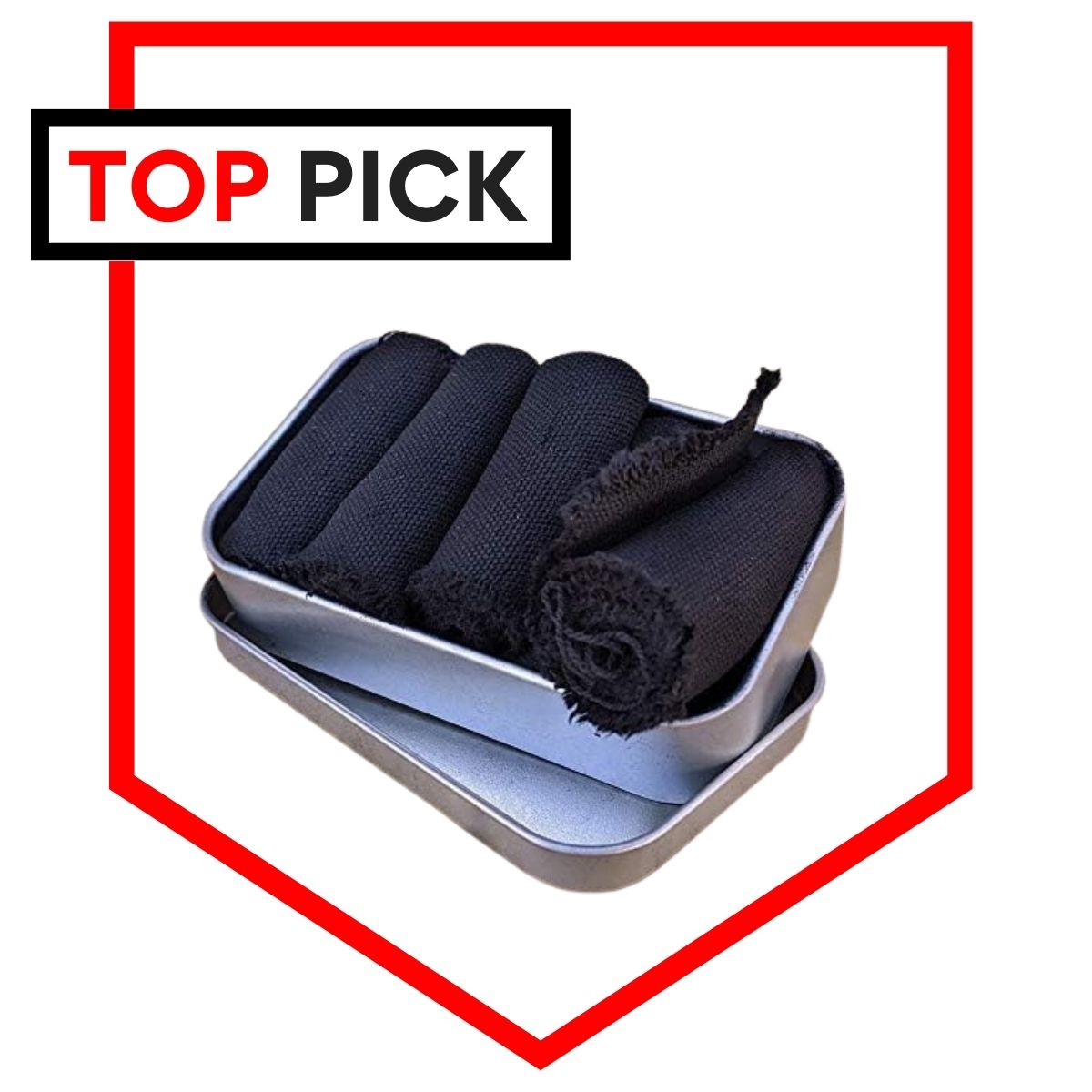 Kaeser Wilderness Supply char cloth rolls and tin as our top pick.