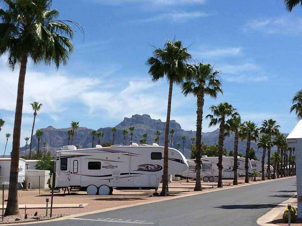 Needle RV Resort under blue skies