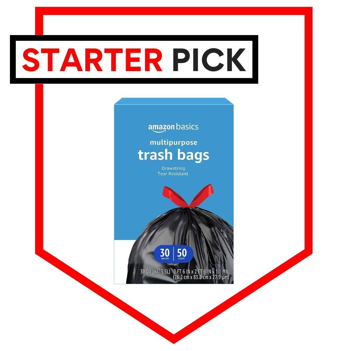 Amazon Basics Multipurpose Trash Bags