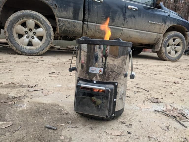 functioning rocket stove