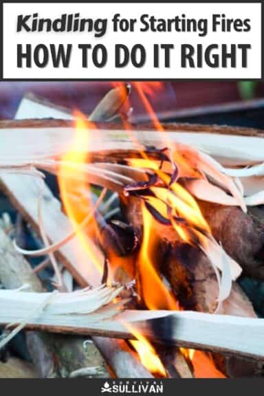 kindling for starting fires pinterest