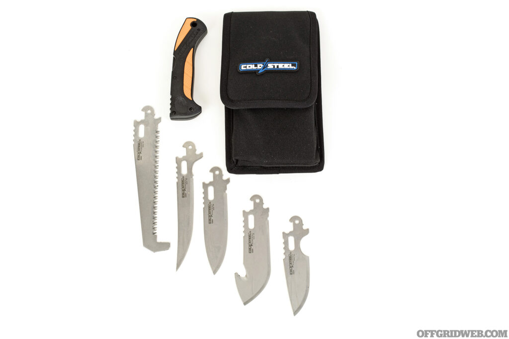 Studio photo of the Click-N-Cut Hunting Kit by Cold Steel.