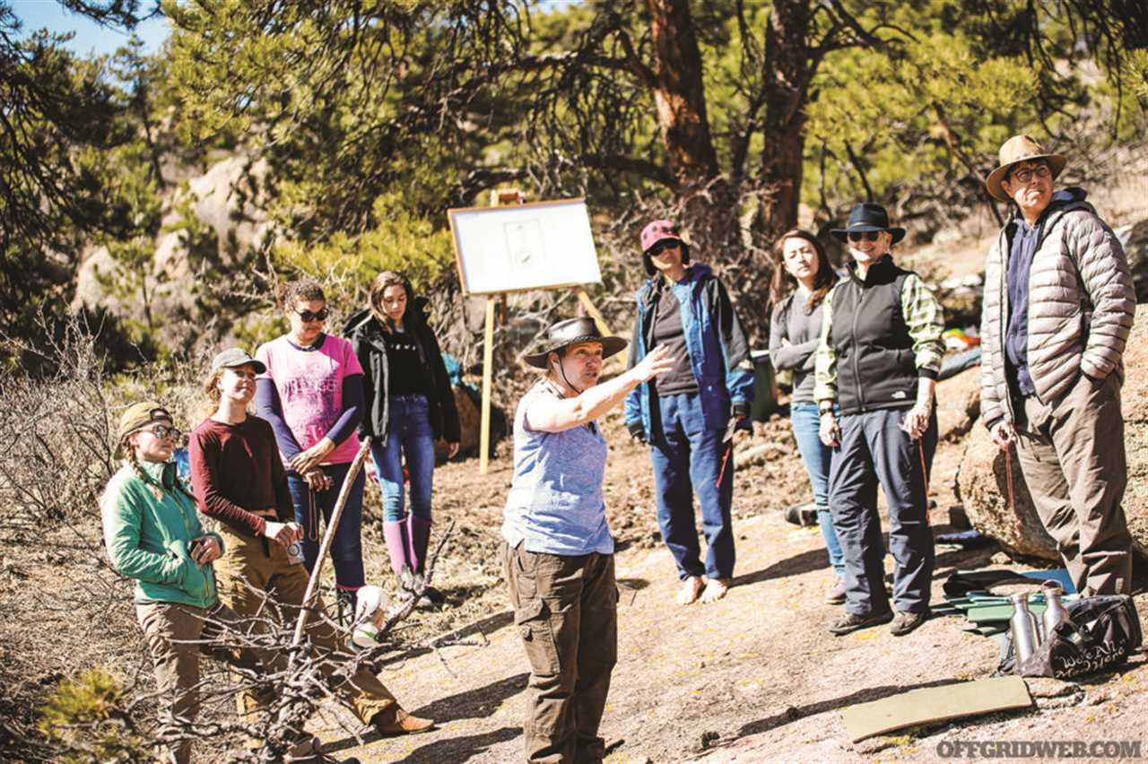 Jessie Krebs teaching a class.