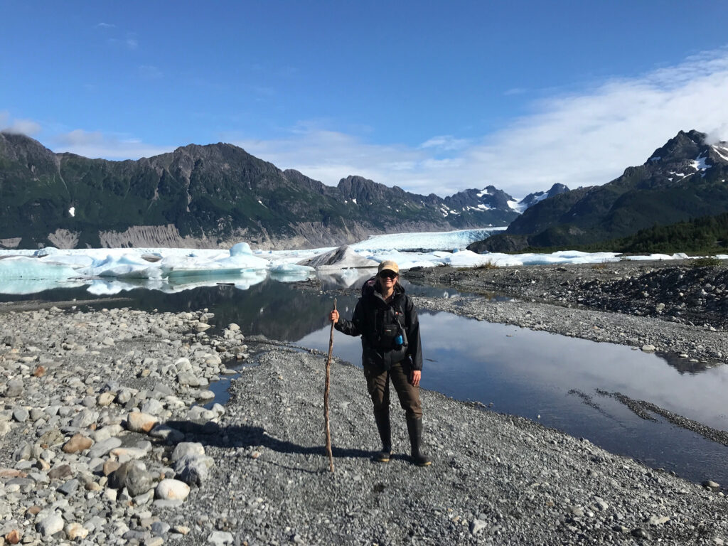 Fairchild Hiking and enjoying the natural beauty of Alaska.