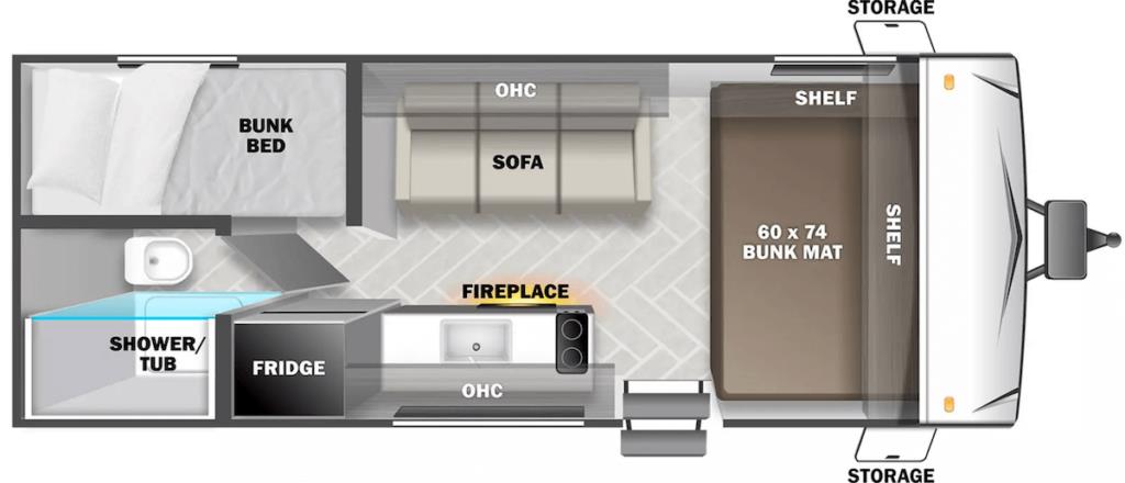 Forest River Eco Select CE 175BH floorplan