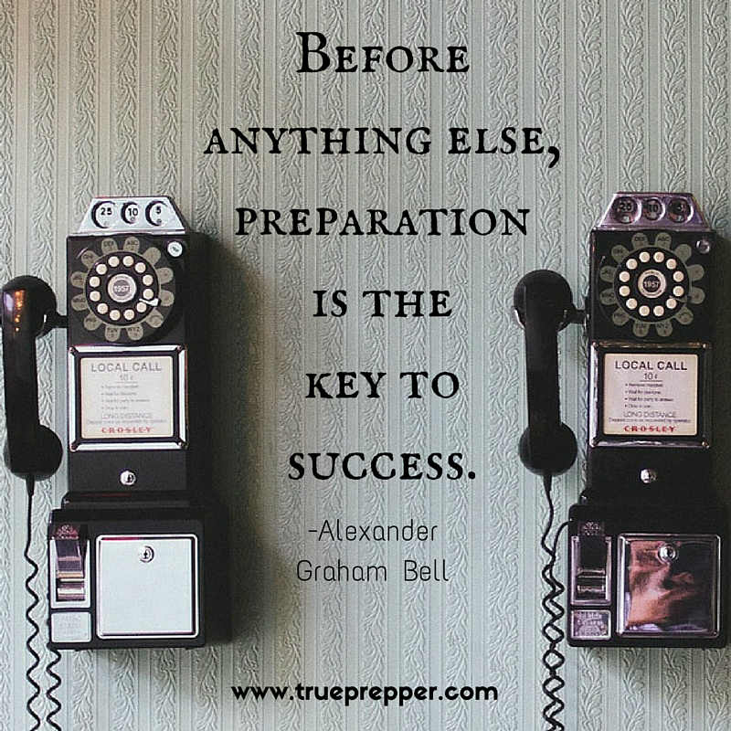 Before anything else, preparation is the key to success.