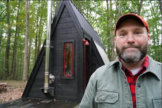 Tiny A-Frame Cabin Tour