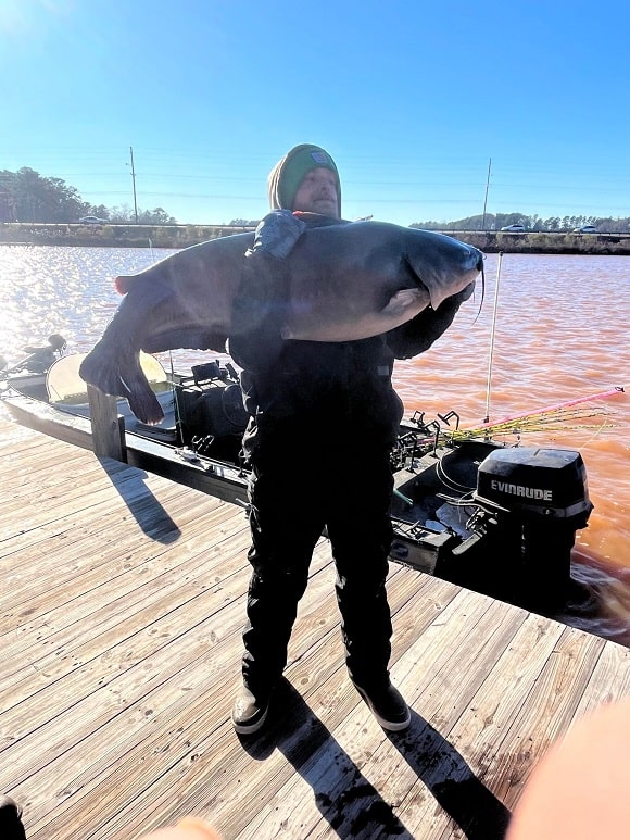 Georgia Angler Almost Breaks Lake Sinclair Blue Catfish Record