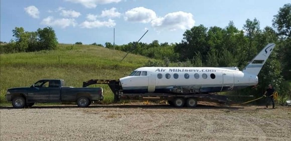 Group of Friends Turns Airplane Into Awesome Ice Fishing Shack