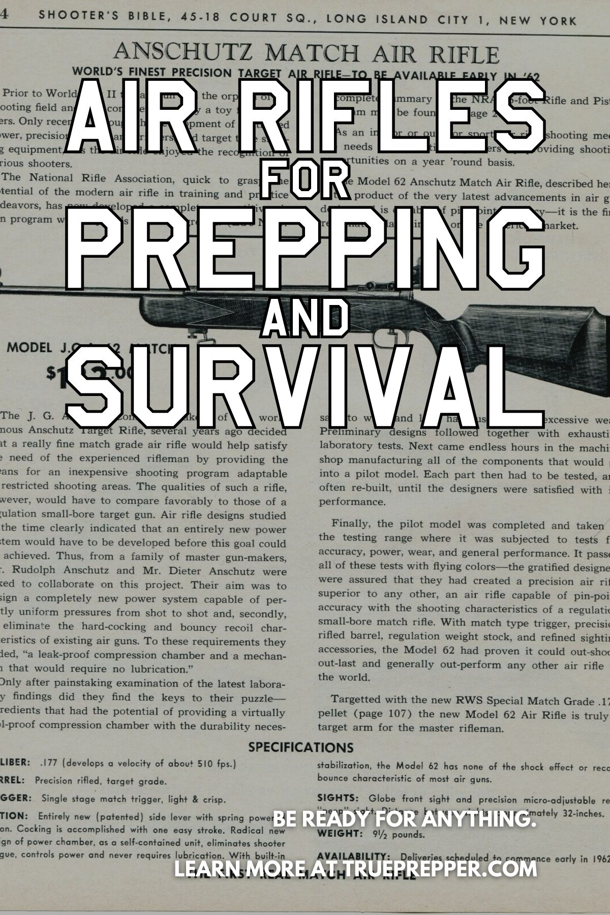 Air Rifles for Prepping and Survival