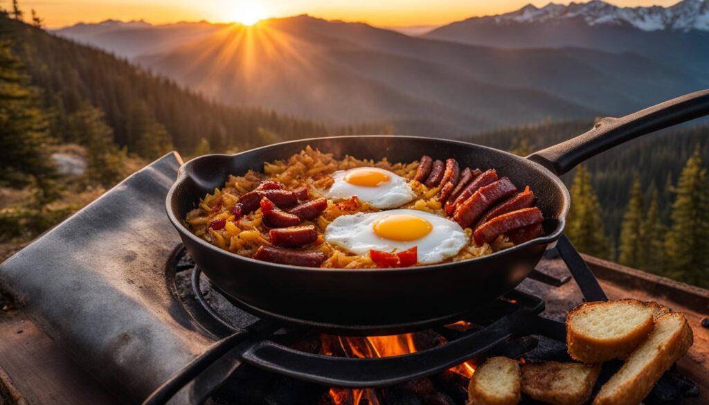 Camping breakfast