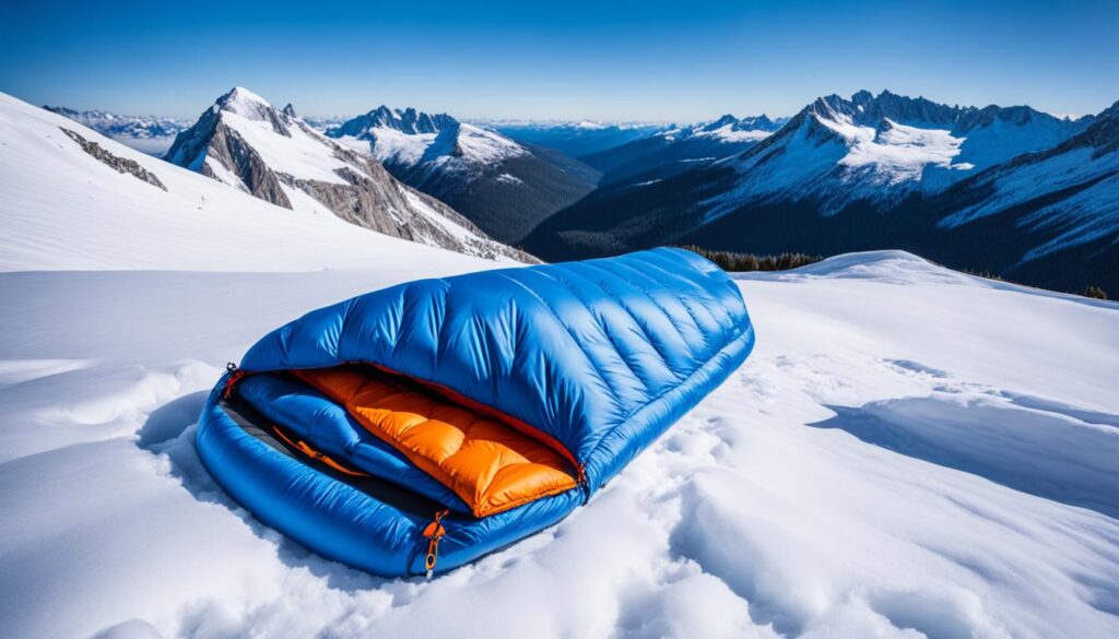 mountaineering sleeping bag