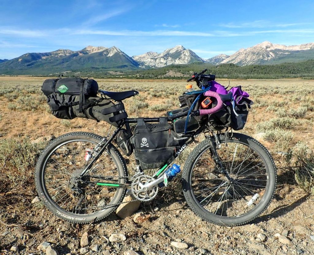 Bikepacking in Idaho with a budget bikepacking bag setup