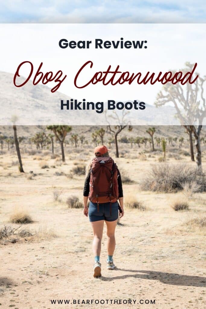 Oboz Cottonwood Hiking Shoe Review