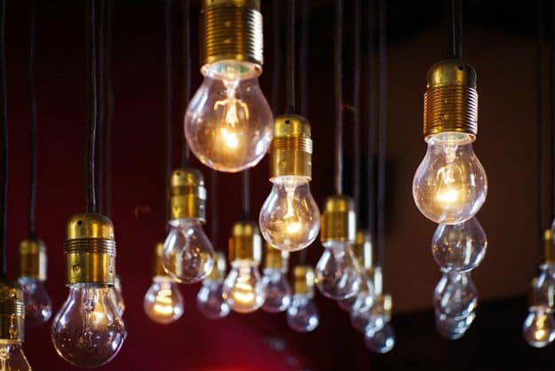 Hanging light bulbs | Grow Your Garden All Year Long With An Indoor Garden