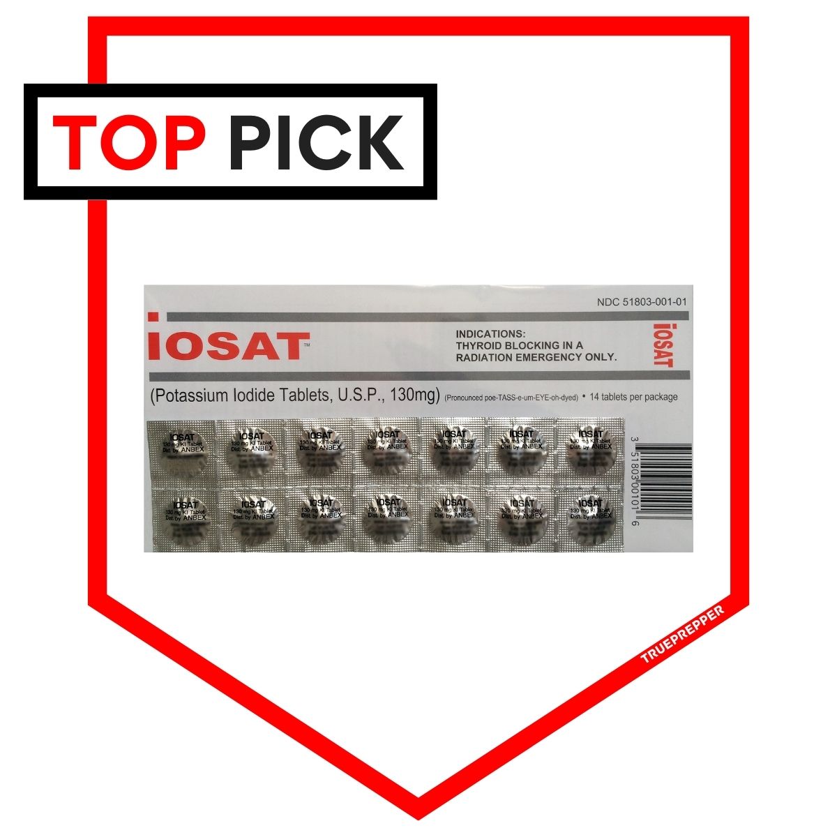 iOSAT Potassium Iodide Tablets