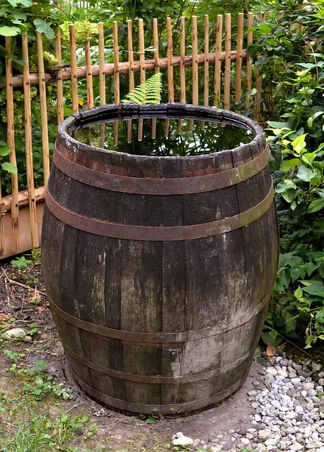 OLD WOODEN BARREL