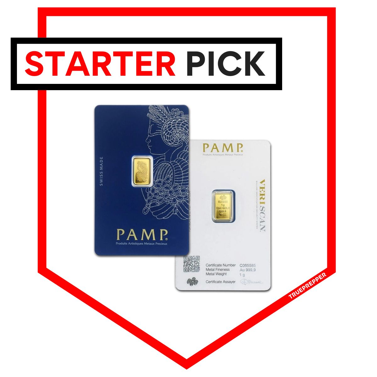 PAMP Suisse Gold Bar 1 Gram