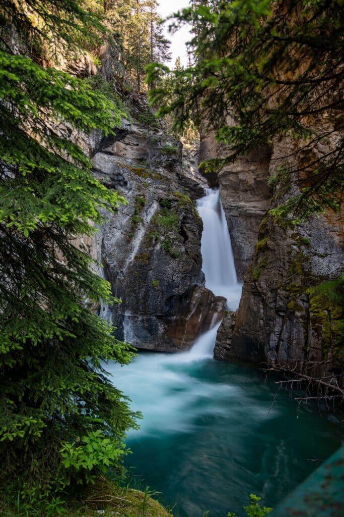 Lower Johnson Falls in Banff National Park