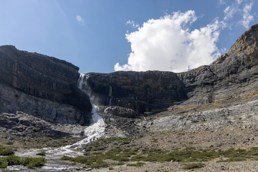 Bow Glacier Falls in Banff National Park